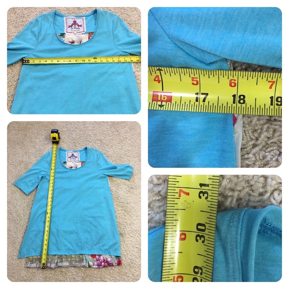 NWT! Johnny Was patchwork tee - Picture 3 of 5